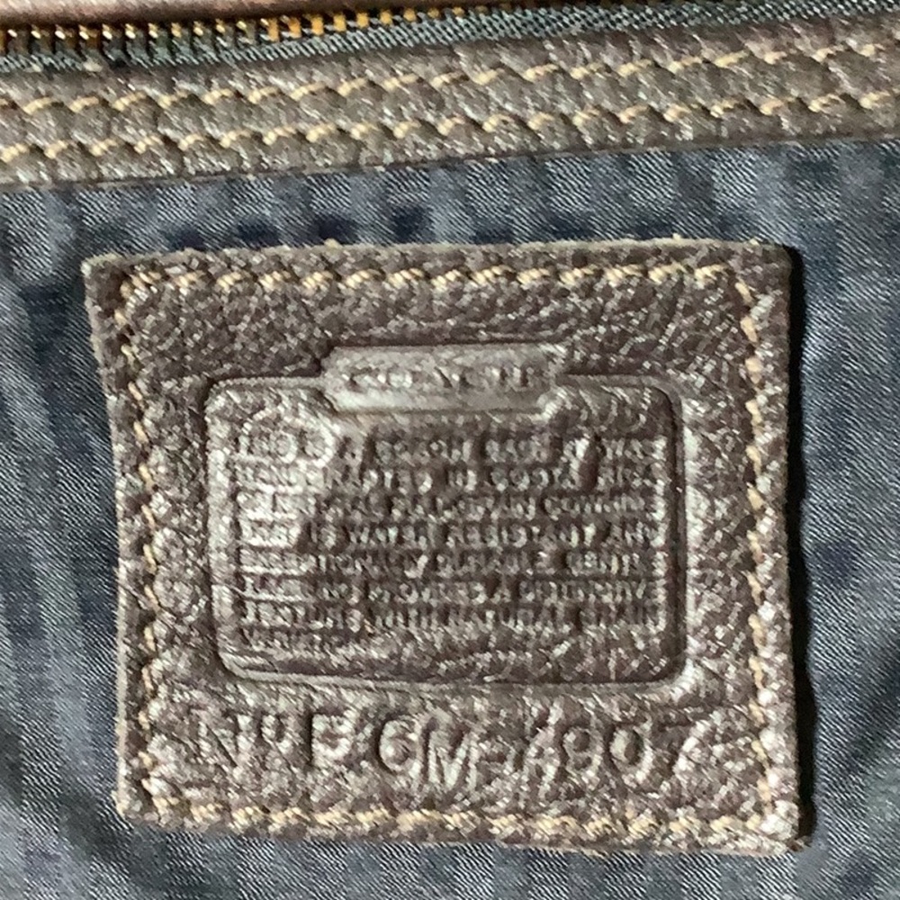 Vintage Coach Sonoma Bucket Natural Grain in Chocolate purse - Picture 12 of 16